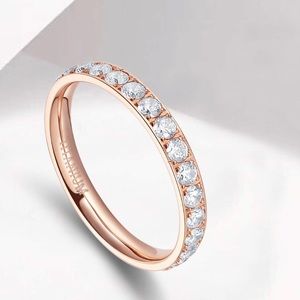 Rose Gold Titanium Ring